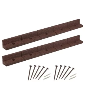 2 pack of Enviro Blocks Flinders Brown garden edging