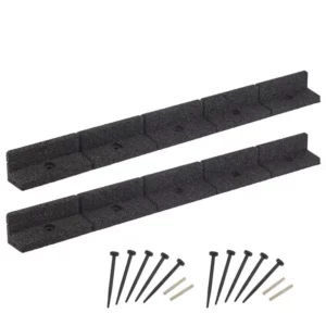 2 pack of Enviro Blocks Midnight Black garden edging