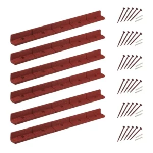 6 pack of Enviro Blocks Pilbara Red garden edging