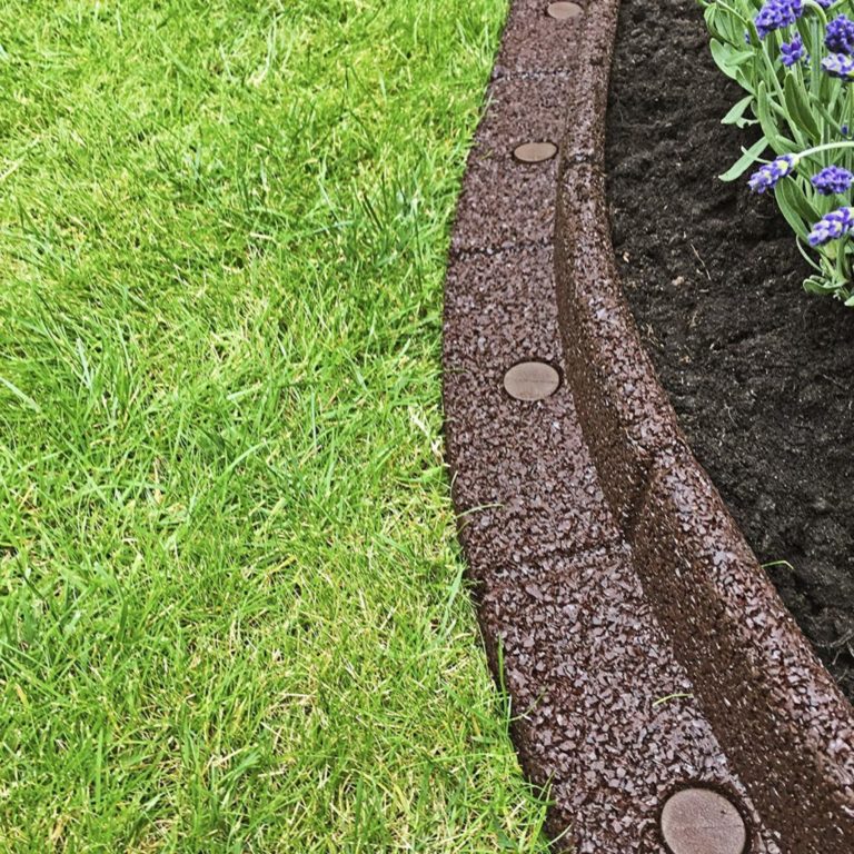 Easy-Edge Garden Edging | Rubber Garden Border | Flinders Brown